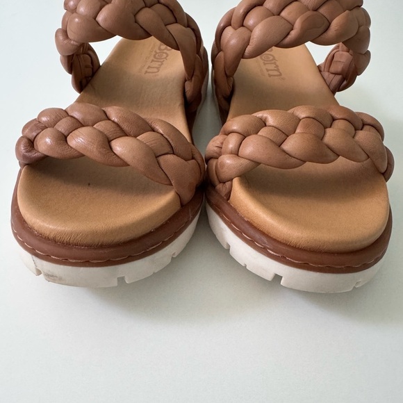 Born Leather Braided Slide Sandals - Picture 9 of 11